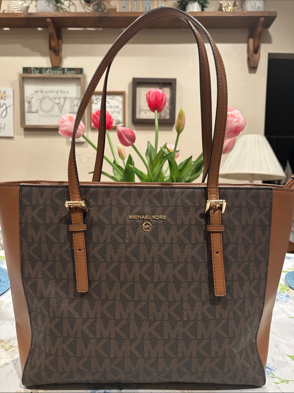 Michael Kors Monogram Tote Bag